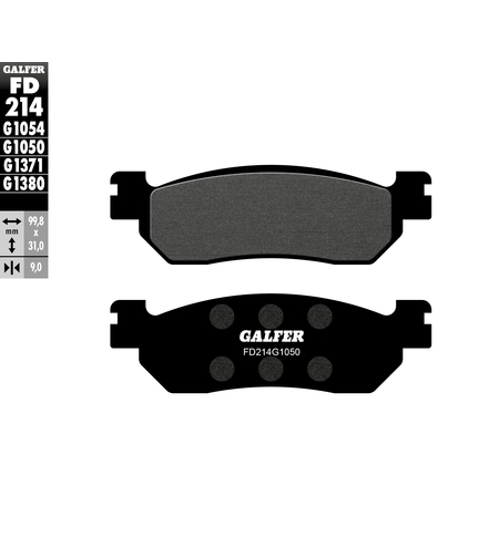 Предни/задни мото накладки Galfer SCOOTER FD214G1050