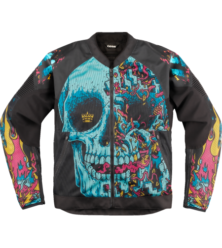 Мото яке ICON Overlord3™ MESH MUNCHIES Turquoise