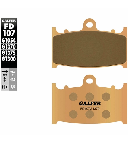 Предни мото накладки Galfer SINTERED COMPOUND FD107G1370