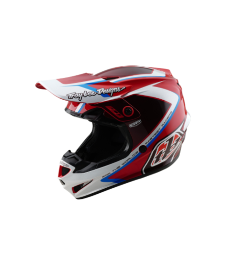 Мотокрос каска TROY LEE DESIGNS GP Shutter - Red/White