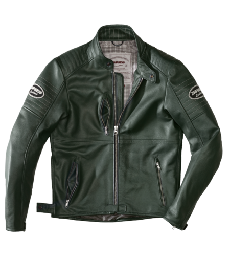 Кожено мото яке SPIDI CLUBBER GREEN/ICE