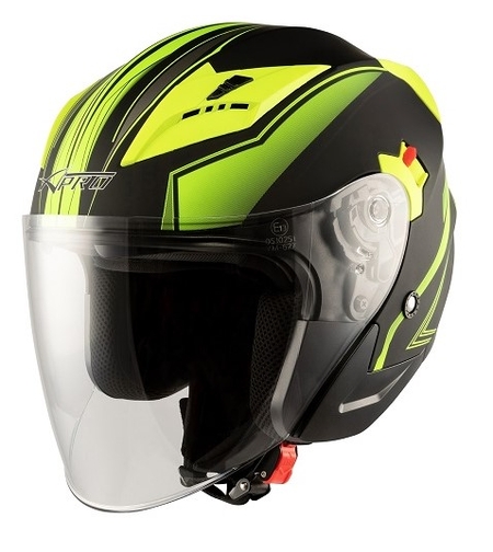 Скутер каска APRO YORK MATT YELLOW