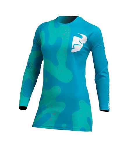 Дамско мотокрос джърси THOR WOMEN'S SECTOR DISGUISE TEAL/AQUA