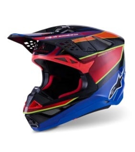 Мотокрос каска ALPINESTARS SM10 ERA BLUE/RED/YL