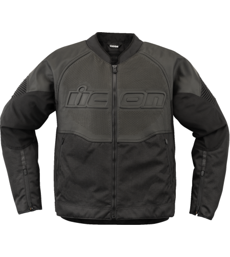 Кожено яке ICON Overlord3™ CE Leather BLACK