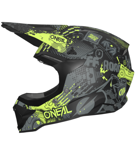 Детска каска O'NEAL 1SERIES VIBRANT BLACK/NEON YELLOW V.26