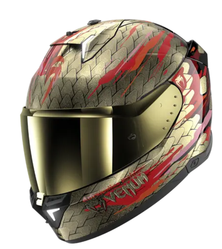 Каска SHARK SKWAL i3 VENUM Black Red Gold