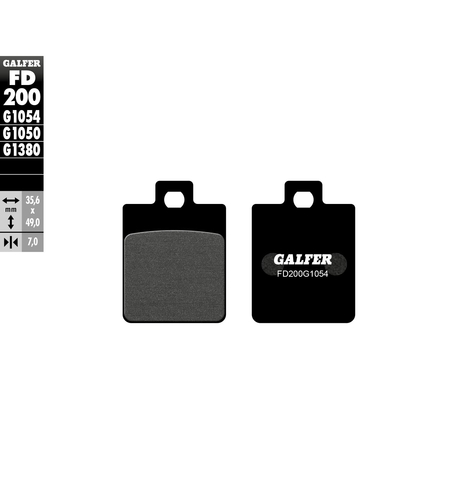 Предни/Задни мото накладки Galfer SEMI METAL FD200G1054