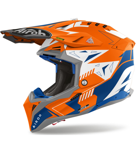 Каска AIROH AVIATOR 3 SPIN ORANGE FLUO MATT