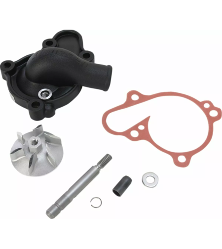 Комплект капак на водната помпа и работно колело BOYESEN COVER/IMP WATPMP YZ125 Black