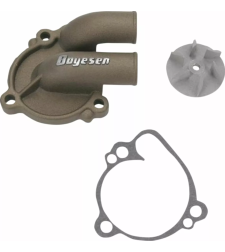 Комплект капак на водната помпа и работно колело BOYESEN COVER/IMP WAT PUMP KX/RM Magnesium