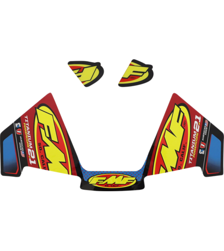 Стикер FMF DECAL PC2.1 TITANIUM(3PC)