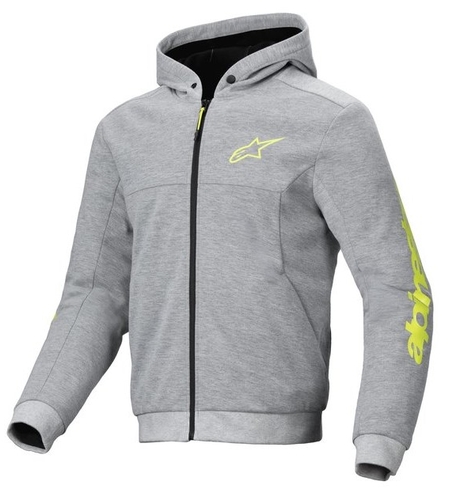Мото суитшърт ALPINESTARS CHROME V2 Gray/Yellow Fluo