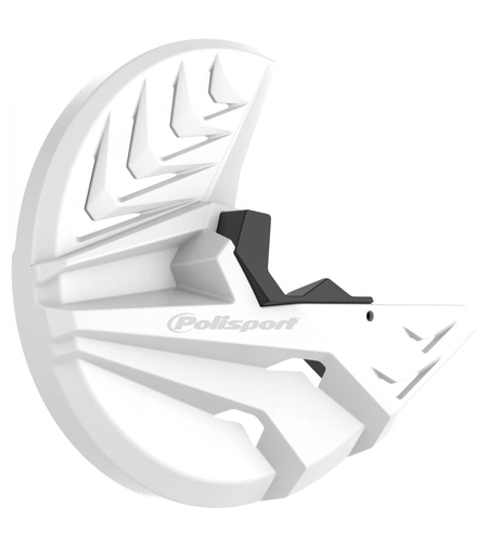 Предпазител за спирачен диск POLISPORT Disc & Bottom Fork Protector KX250F(21->) KX450F(19->) White