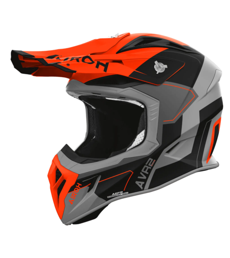 Мотокрос каска AIROH AVIATOR ACE 2 SHIELD ORANGE MATT