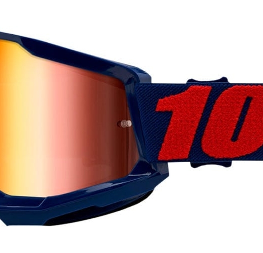 Мотокрос очила 100% STRATA2 MASEGO-MIRROR RED