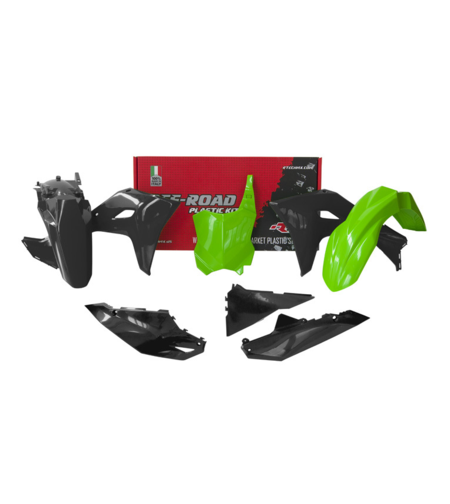 Комплект пластмаси RACETECH Plastic Kit 5 pcs Kawasaki KXF 450 2024 (Green/Black)