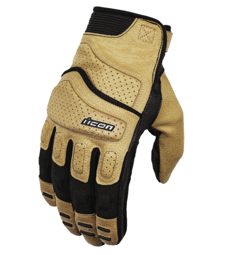 Кожени мото ръкавици ICON SUPERDUTY3 - TAN