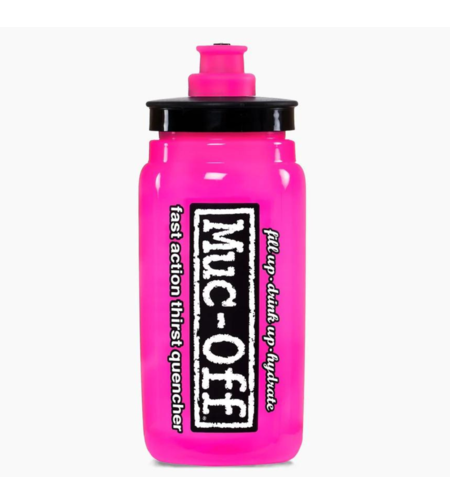 Бутилка за вода Muc-Off x Elite Fly - Pink 550 ml