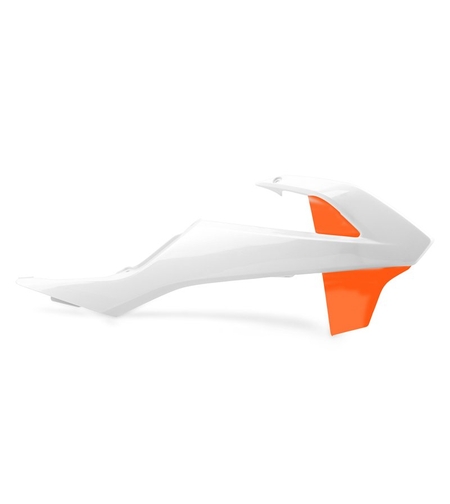 Пластмасови капаци за радиатор Polisport КТМ 65 SX (19) - 2016-21  KTM White/Orange OEM Color