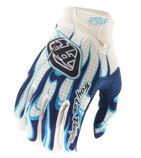 Мотокрос ръкавици TROY LEE DESIGNS Air - Torched White/Blue