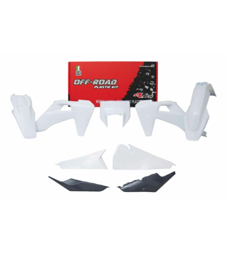 Комплект пластмаси RACETECH Plastic Kit White/Anthracite Grey Husqvarna TE/FE 2020