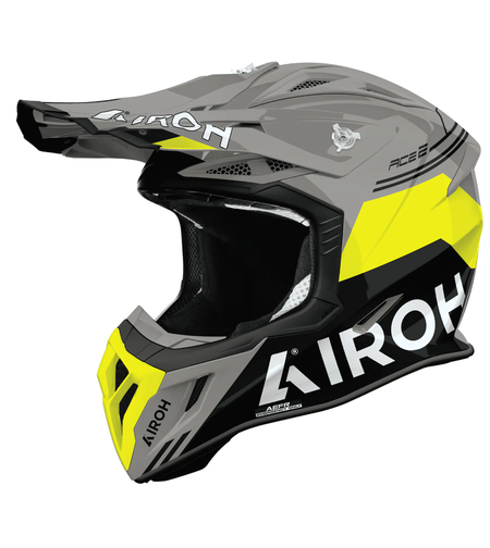Мотокрос каска AIROH AVIATOR ACE 2 FURY YELLOW GLOSS