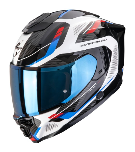 Каска SCORPION EXO-1500 AIR SLEEK White-Red-Blue