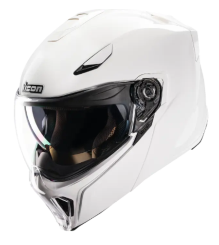 Отваряема каска ICON Threshold™ Solid Modular WHITE GLOSS
