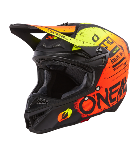 Мотокрос каска O'NEAL 5SERIES SCARZ BLACK/RED/YELLOW V.24