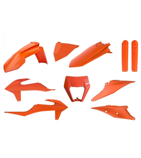 Комплект пластмаси POLISPORT Full Plastic Kit KTM EXC/EXC-F/XC-W/XCF-W (2020-23) Orange