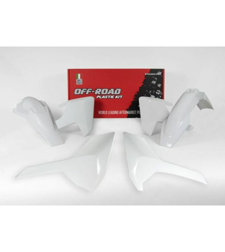 Комплект пластмаси RACETECH Plastic Kit White Husqvarna TE/FE 17-19
