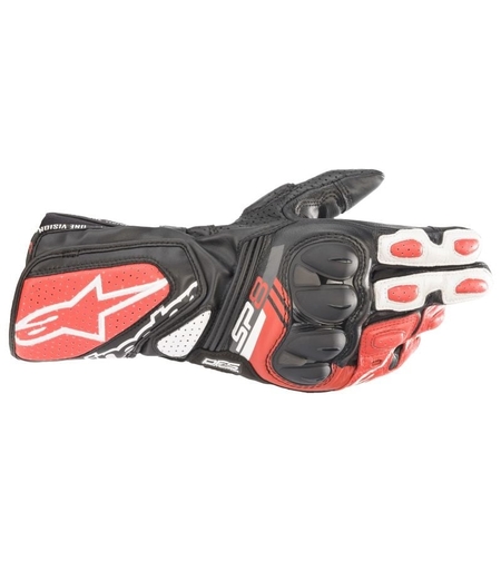КОЖЕНИ РЪКАВИЦИ ALPINESTARS SP-8 V3 BLACK/WHITE/RED