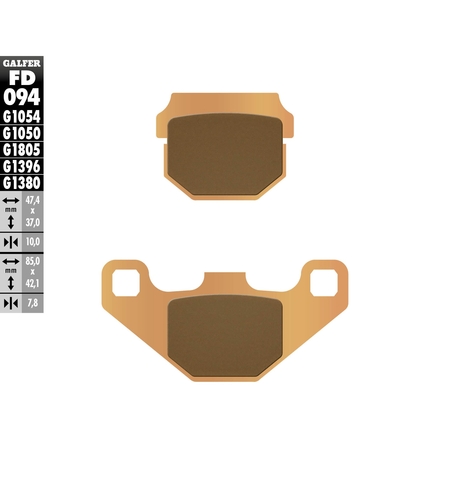 Предни/Задни мото накладки Galfer SINTERED FD094G1396