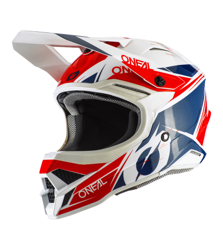 Мотокрос каска O'NEAL 3SERIES STARDUST WHITE/BLUE/RED