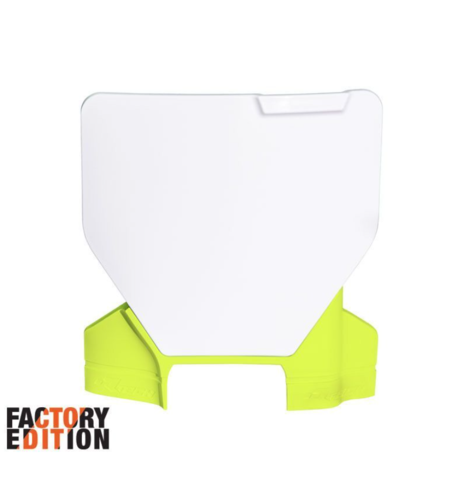 Табела за номер RACETECH Factory Front Number Plate Husqvarna 23-25 (White/Yellow)