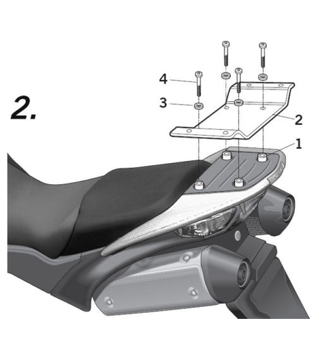 Монтажен комплект за куфари SHAD TOP MASTER HONDA VFR 800 VTE 02