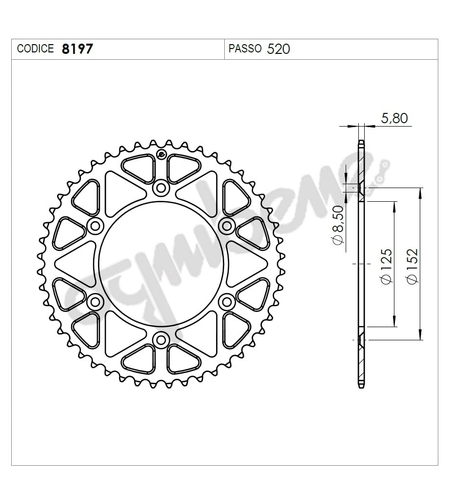Задно зъбчато колело TROFEO 368197148 BLACK