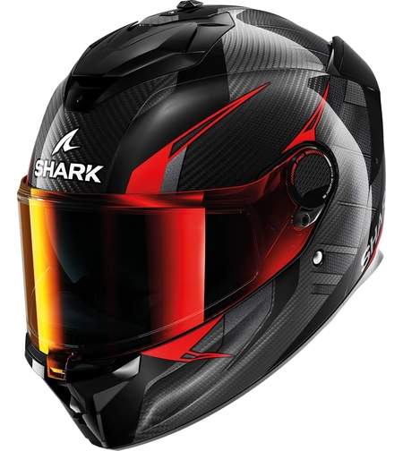 Каска SHARK SPARTAN GT PRO KULTRAM CARBON BLACK/RED