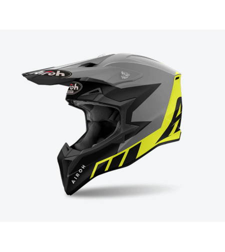 Мотокрос каска AIROH WRAAAP RELOADED YELLOW MATT