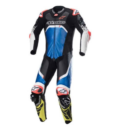 Кожен екип ALPINESTARS GP TECH V4 BLACK/BLUE/YELLOW