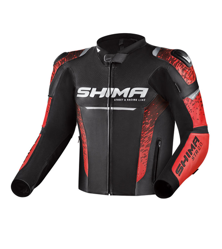 Кожено мото яке SHIMA STR 2.0 RED