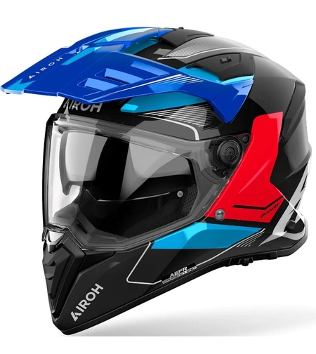 Каска AIROH BANDIT Tune Blue Red Gloss