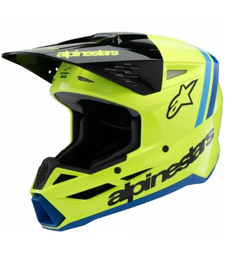 Детска мотокрос каска ALPINESTARS SM3 RADIUM YL/BK/B