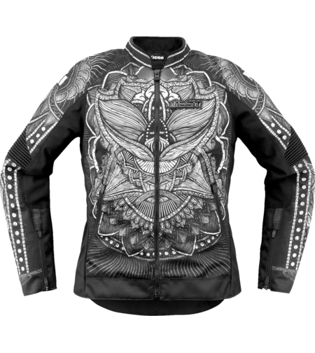 Дамско мото яке ICON Women's Overlord3 NOBLE CE BLACK