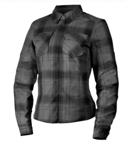 Дамска мото риза ICON Fallblock Flannel Black