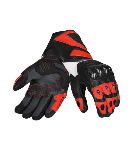 Кожени мото ръкавици SECA ATOM RED