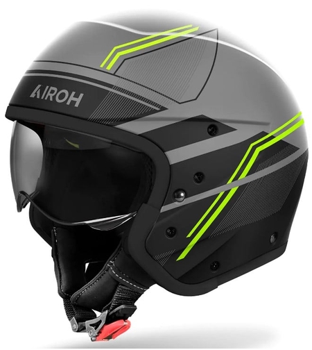 Kаска за скутер AIROH J110 Slim Yellow Matt