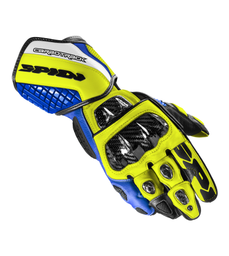 Мото ръкавици SPIDI Carbo track EVO BLUE/YELLOW