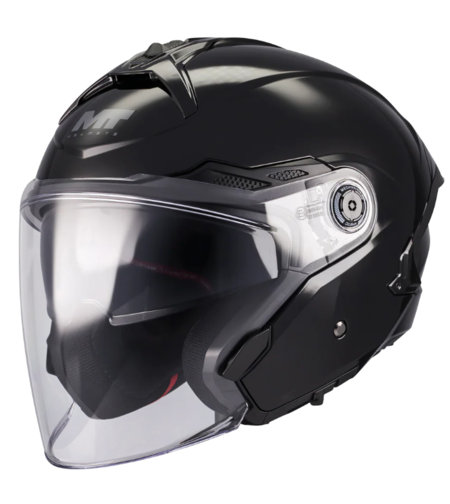 Скутер каска MT COSMO SV PURE A1 BLACK GLOSS